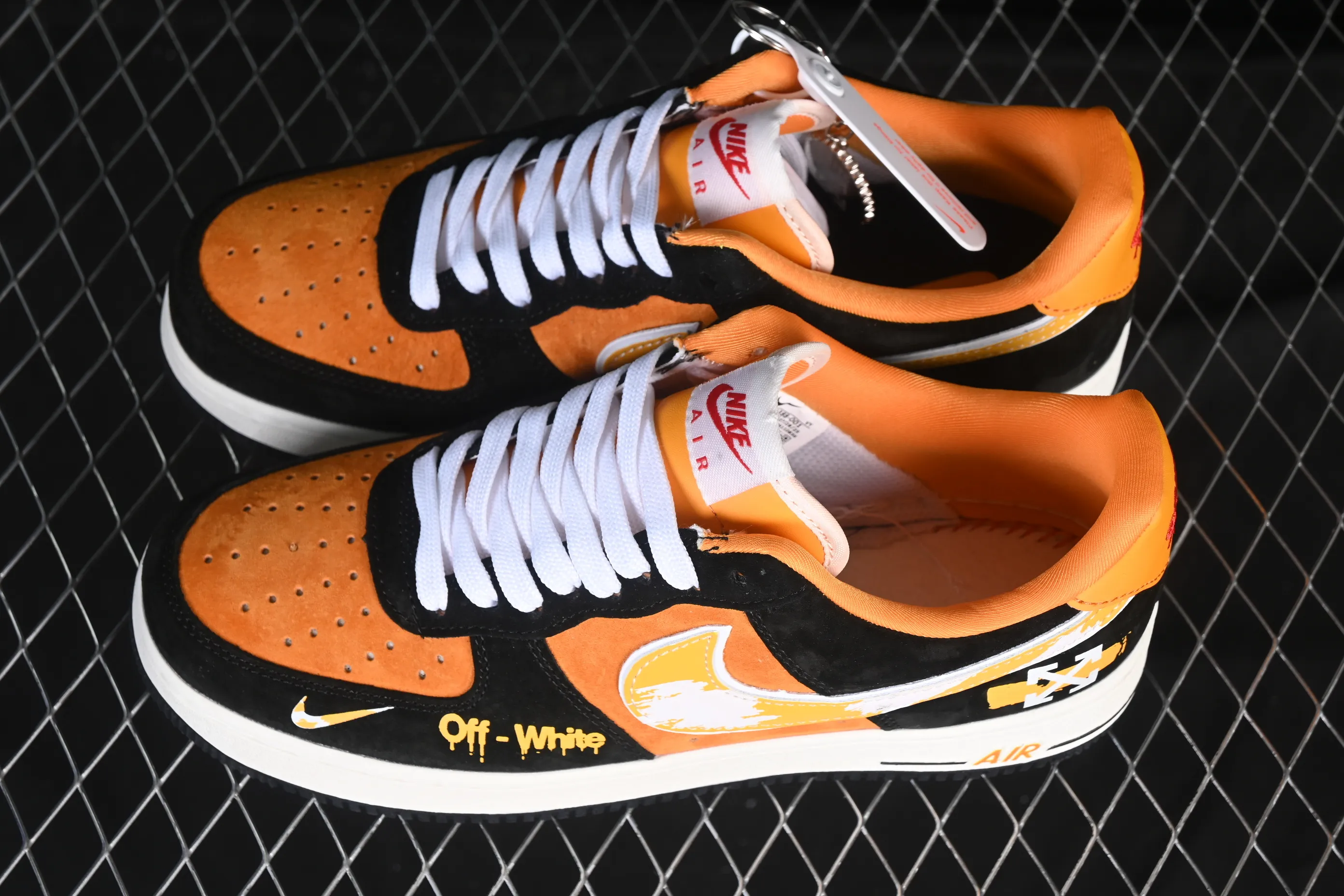 All Categories Nk Air Force 1 Air Force Series Nk Air Force 1 Low Air Force Low Nike Air Force 1'07 Low Joint Black Orange Graffiti Air Force One Low Casual Shoes SY1388-001